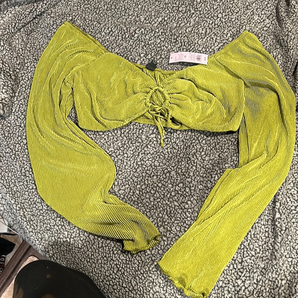 Green apple wild fable crop top